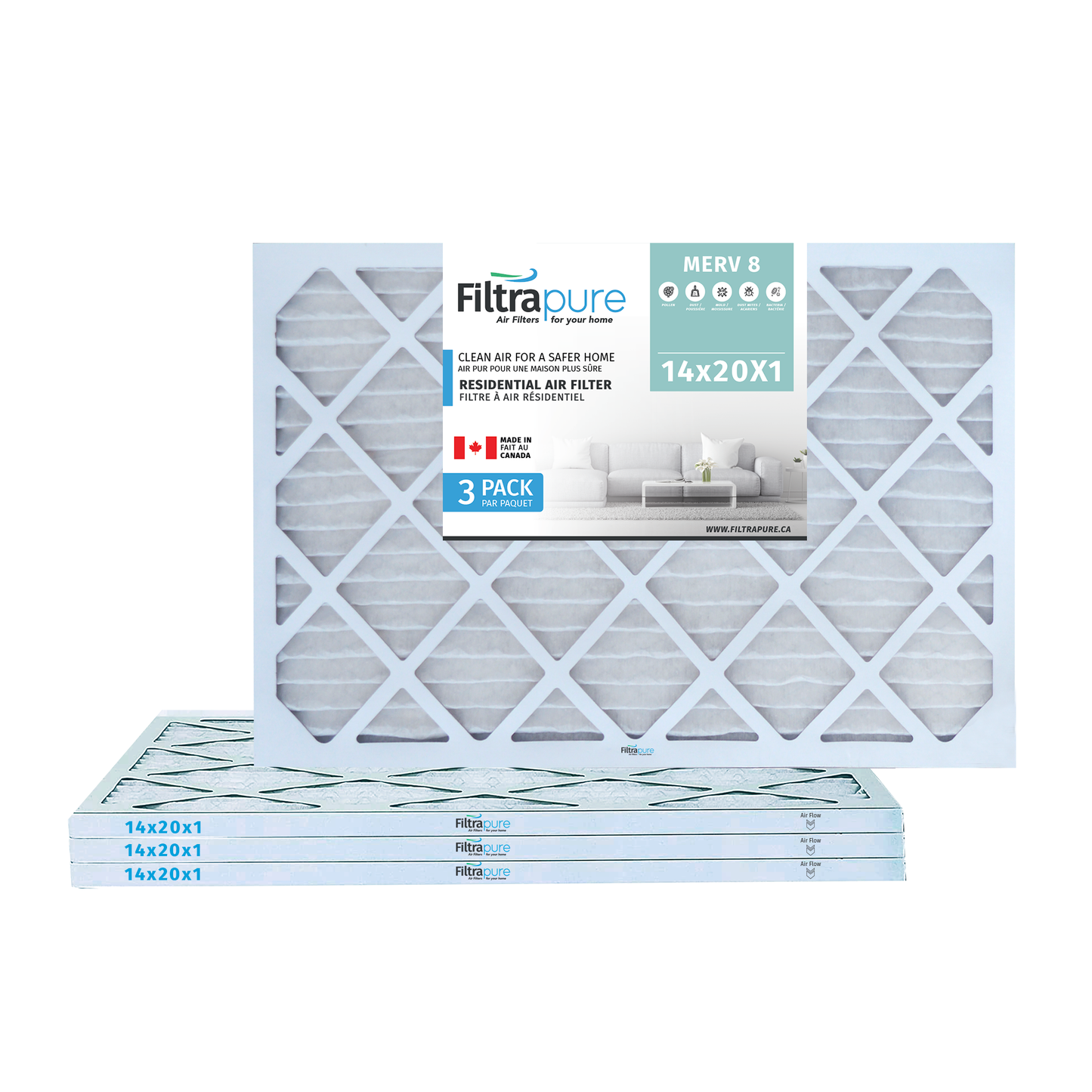 14X20x1 Air Filter - AC Furnace Filter