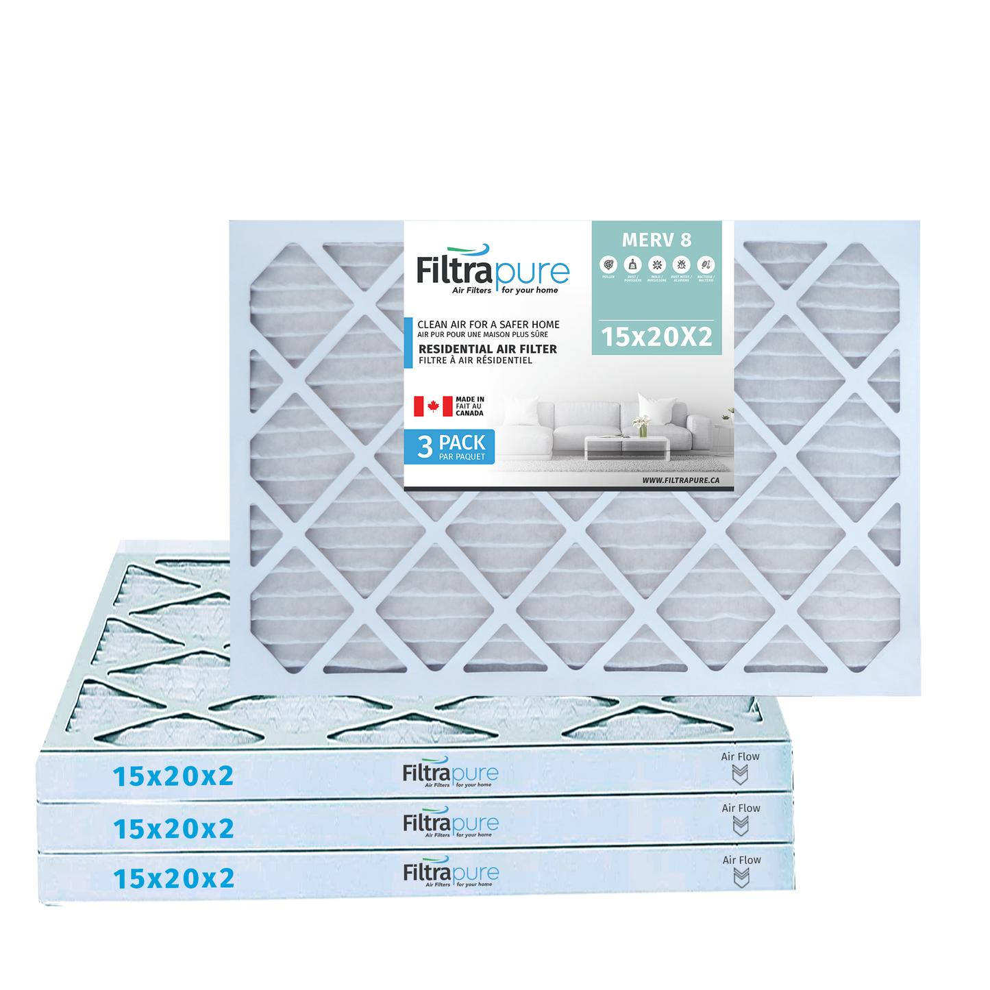 15x20x2 Air Filter - AC Furnace Filter