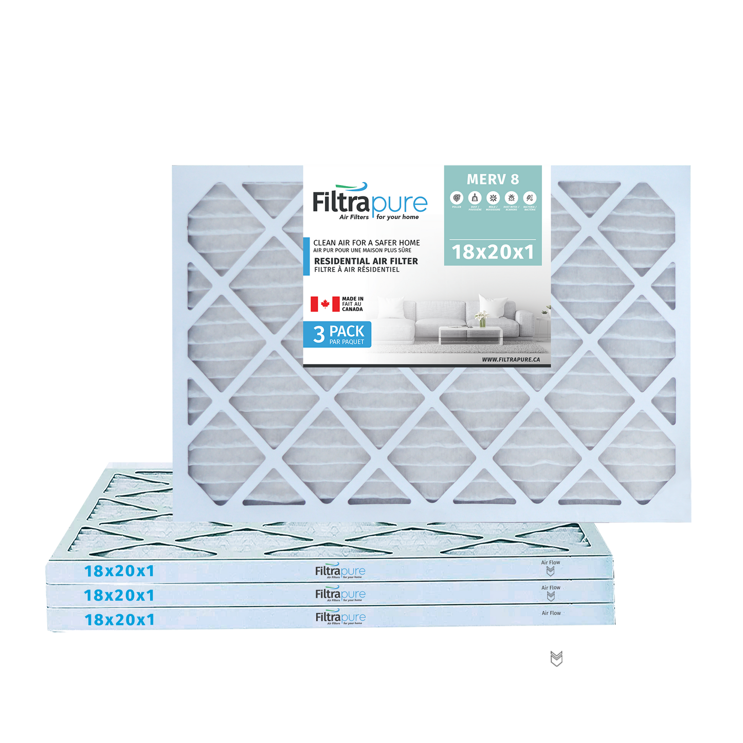 18X20x1 Air Filter - AC Furnace Filter