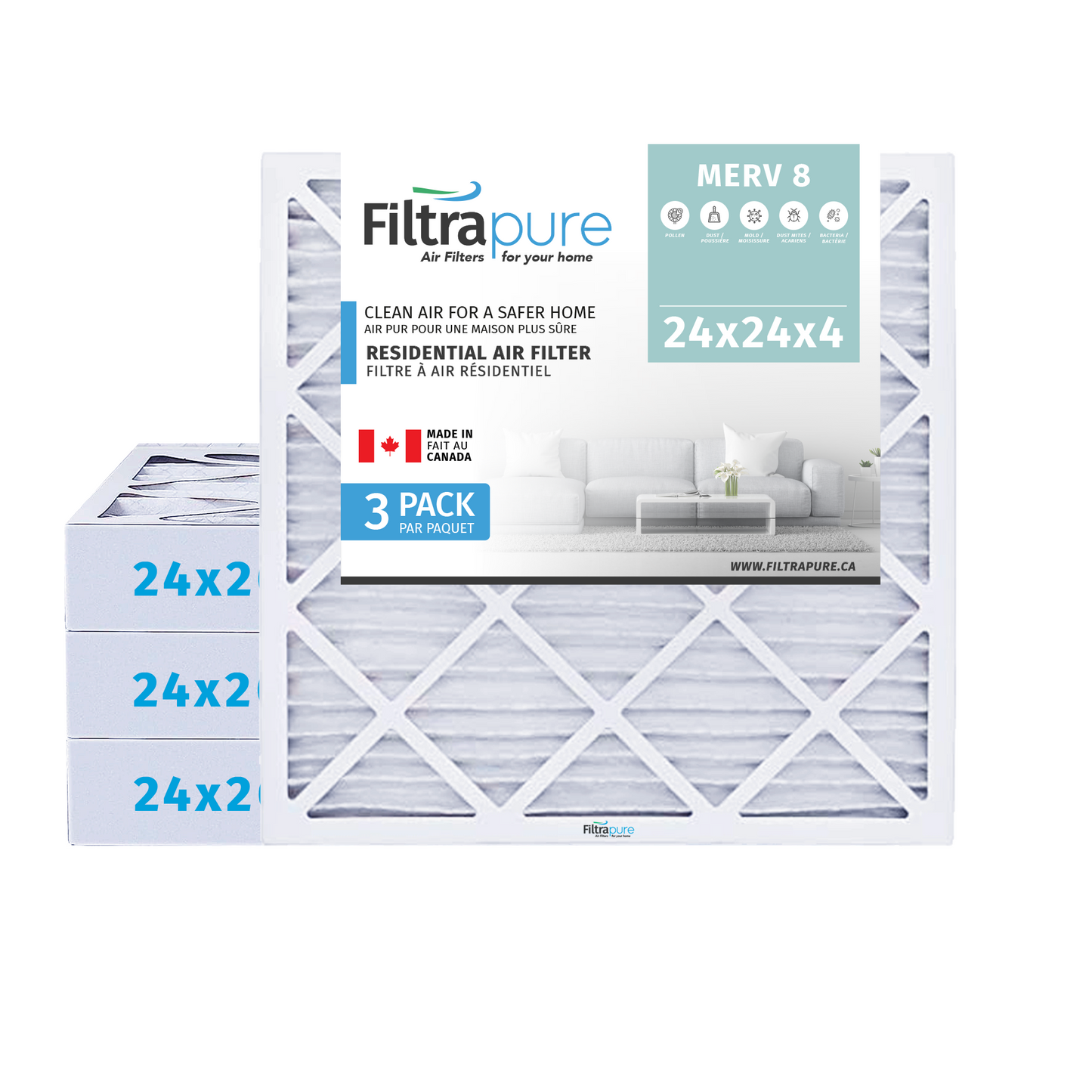 24x24x4 Air Filter - AC Furnace Filter